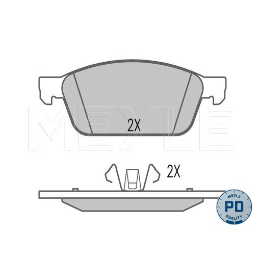 Слика на плочки MEYLE PD Quality 025 257 3618/PD за Ford Transit Connect Box 1.5 TDCi - 101 коњи дизел