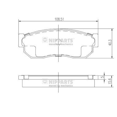 Слика на Плочки NIPPARTS J3601001