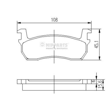 Слика на Плочки NIPPARTS J3601003