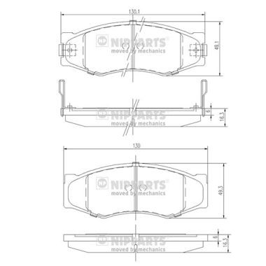 Слика на Плочки NIPPARTS J3601033