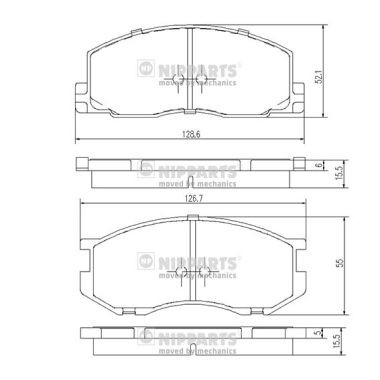 Слика на Плочки NIPPARTS J3602039