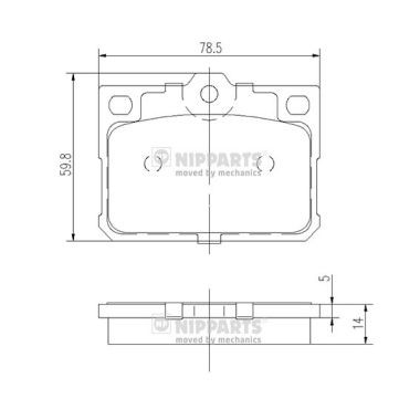 Слика на Плочки NIPPARTS J3603010