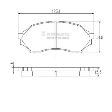 Слика на Плочки NIPPARTS J3603047