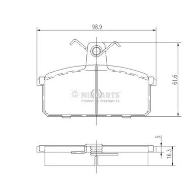 Слика на Плочки NIPPARTS J3608008