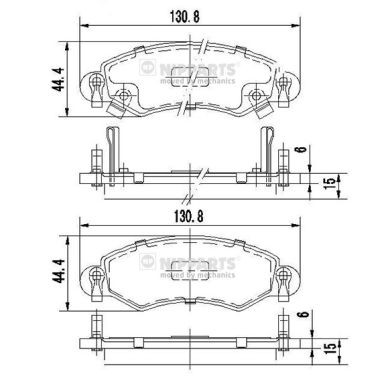 Слика на плочки NIPPARTS J3608025 за Daihatsu Copen 1.3 - 87 коњи бензин