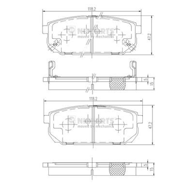 Слика на Плочки NIPPARTS J3610305