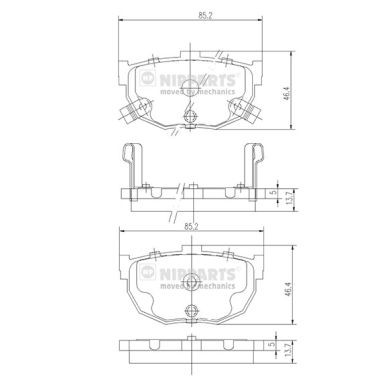 Слика на Плочки NIPPARTS J3610505