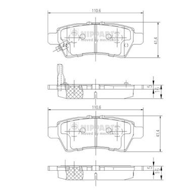 Слика на Плочки NIPPARTS J3611050