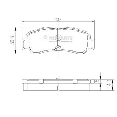 Слика на Плочки NIPPARTS J3612007