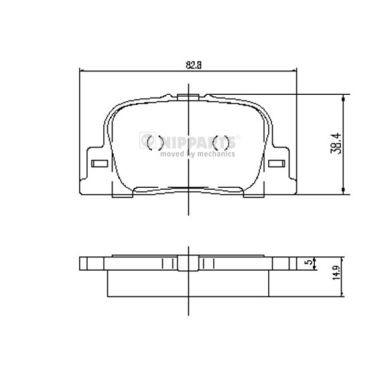 Слика на плочки NIPPARTS J3612032 за Toyota Camry Solara Convertible 3.0 - 201 коњи бензин