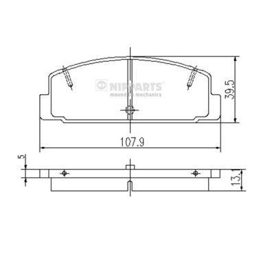 Слика на Плочки NIPPARTS J3613002