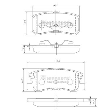 Слика на Плочки NIPPARTS J3615010