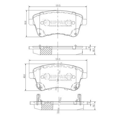 Слика на Плочки NIPPARTS N3600331