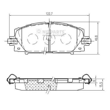 Слика на Плочки NIPPARTS N3602148