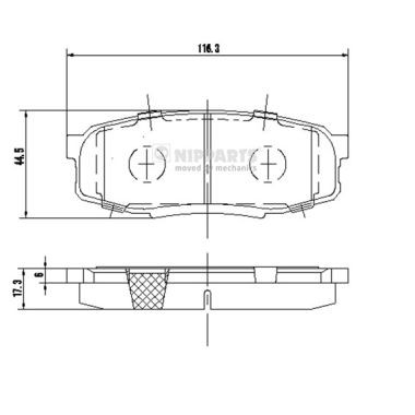 Слика на Плочки NIPPARTS N3612043