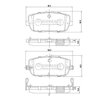 Слика на плочки NIPPARTS N3613021 за Mazda MX-5 (ND) 2.0 - 160 коњи бензин