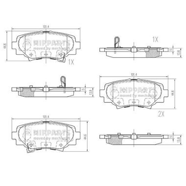 Слика на Плочки NIPPARTS N3613027