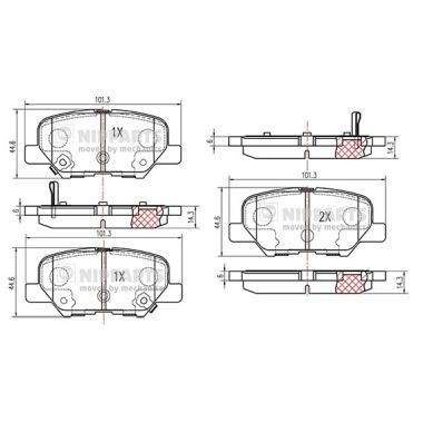 Слика на Плочки NIPPARTS N3615017