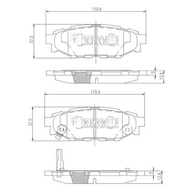 Слика на Плочки NIPPARTS N3617004