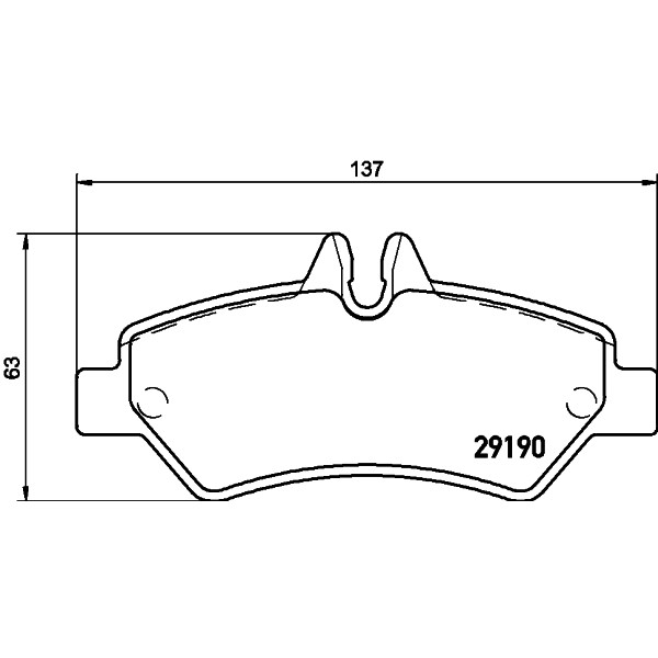 Слика на плочки PAGID C3016 за Mercedes Sprinter 3.5-t Box (906) 311 CDI 4x4 (906.631, 906.633, 906.635, 906.637) - 109 коњи дизел