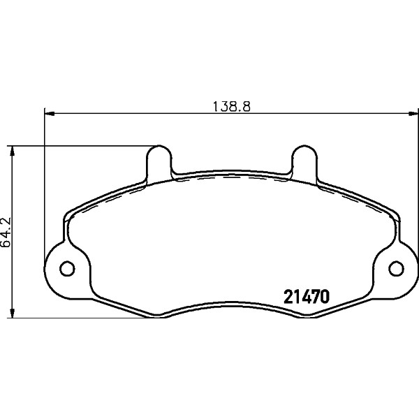 Слика на плочки PAGID T0389 за Ford Transit Platform (E) 1991 2.0 (EME/L/S, ENE/L/S) - 98 коњи бензин