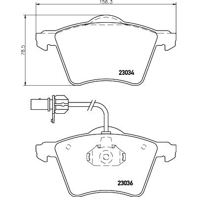 Слика на плочки PAGID T1179 за VW Transporter T4 Box 2.4 D - 78 коњи дизел