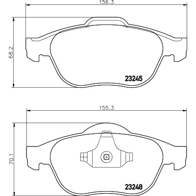 Слика на плочки PAGID T1214 за Renault Laguna 2 Sport Tourer (KG0-1) 2.0 16V Turbo (KG0S, KG0Z, KG1L, KG1M) - 163 коњи бензин