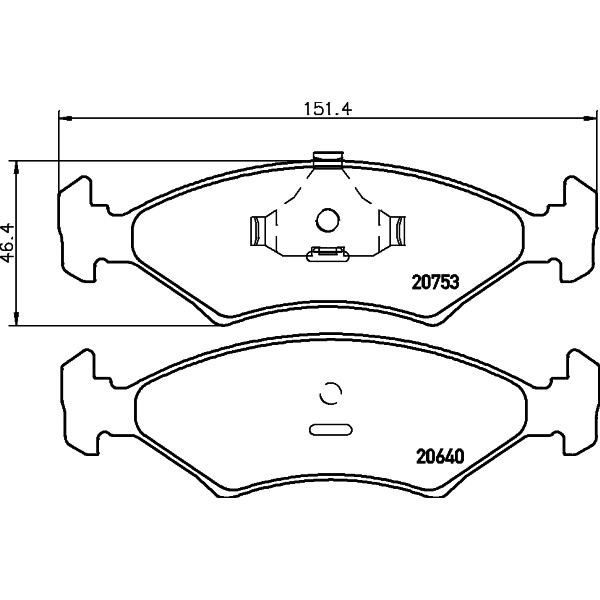 Слика на плочки PAGID T4017 за Ford Escort 4 Convertible (ALF) 1.6 i - 102 коњи бензин