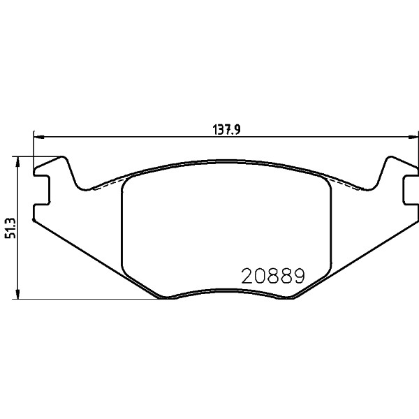 Слика на плочки PAGID T4150 за VW Jetta 2 (19E,1G2) 1.3 - 58 коњи бензин