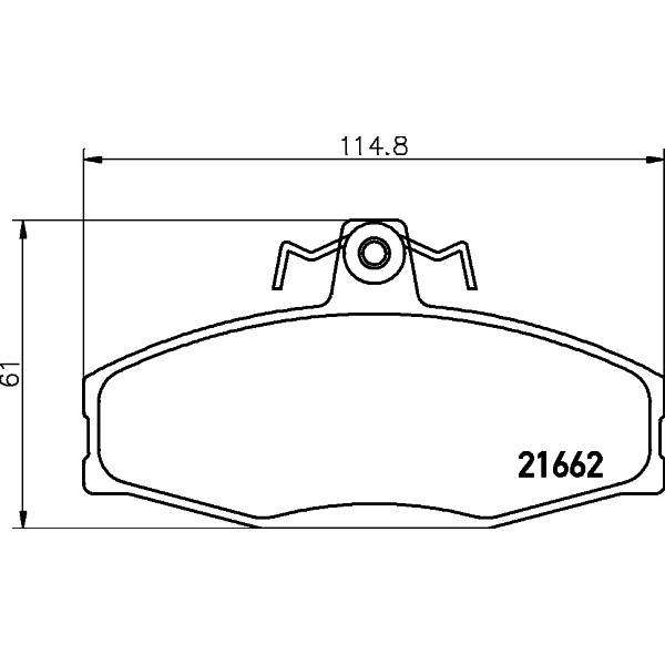 Слика на плочки PAGID T5054 за Skoda Favorit (781) 1.3 136 (781) - 61 коњи бензин