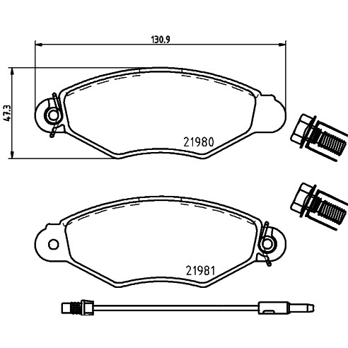 Слика на плочки PAGID T9070 за Renault Kangoo Express (FC0-1) D 55 1.9 (FC0D) - 54 коњи дизел