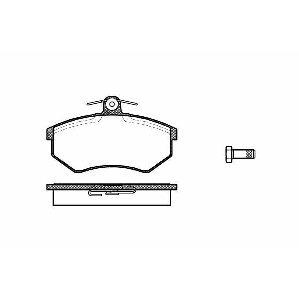 Слика на плочки REMSA 0134.00 за Audi 80 Sedan (89, 89Q, 8A, B3) 2.0 E - 113 коњи бензин