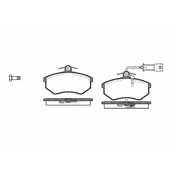 Слика на плочки REMSA 0134.12 за VW Passat 3 Sedan (B3,35i) 1.8 16V - 136 коњи бензин