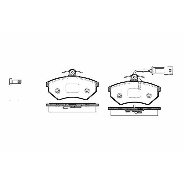 Слика на плочки REMSA 0134.42 за VW Corrado (53i) 1.8 G60 - 160 коњи бензин