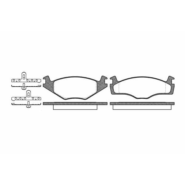 Слика на плочки REMSA 0171.00 за VW Scirocco (53B) 1.8 - 90 коњи бензин