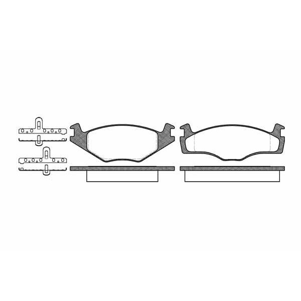 Слика на плочки REMSA 0171.10 за VW Jetta 3 (1H2) 1.9 D - 65 коњи дизел