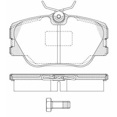 Слика на плочки REMSA 0189.00 за Mercedes E-class (w124) 260 E (124.026) - 160 коњи бензин