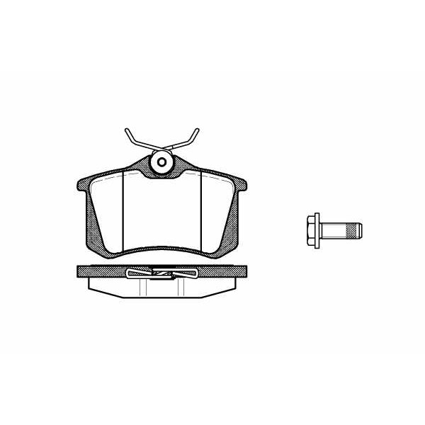 Слика на плочки REMSA 0263.05 за VW Jetta 4 Estate (1J6) 2.0 - 115 коњи бензин