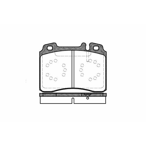 Слика на плочки REMSA 0379.00 за Mercedes E-class (w124) 300 E-24 (124.031) - 220 коњи бензин