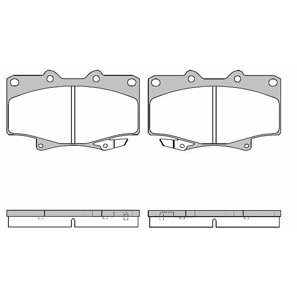 Слика на плочки REMSA 0429.04 за Toyota Land Cruiser (J4) 3.0 D (BJ40_V, BJ43_) - 80 коњи дизел