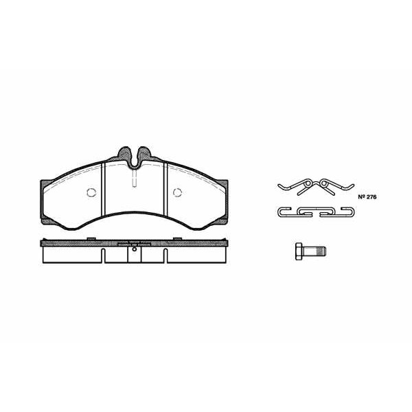 Слика на плочки REMSA 0614.00 за Mercedes Sprinter 4-t Box (904) 410 D - 102 коњи дизел