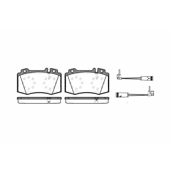 Слика на плочки REMSA 0769.02 за Mercedes E-class Saloon (w211) E 220 CDI (211.006) - 136 коњи дизел