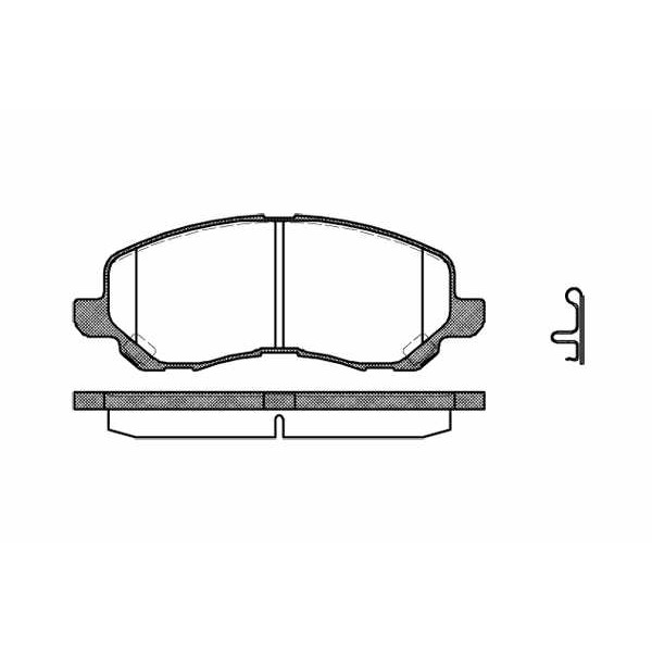 Слика на плочки REMSA 0804.12 за Mitsubishi Lancer Ex Saloon (CY-ZA) 1.8 DI-D - 116 коњи дизел