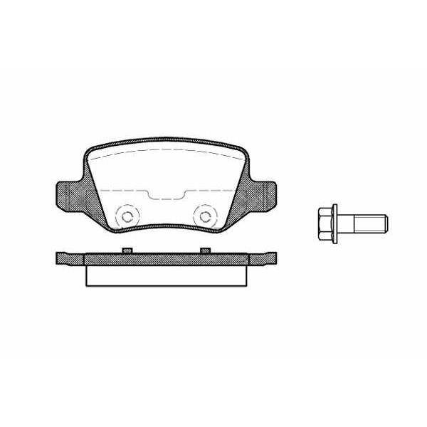 Слика на плочки REMSA 0818.00 за Mercedes A-Class (w168) A 140 (168.031, 168.131) - 82 коњи бензин