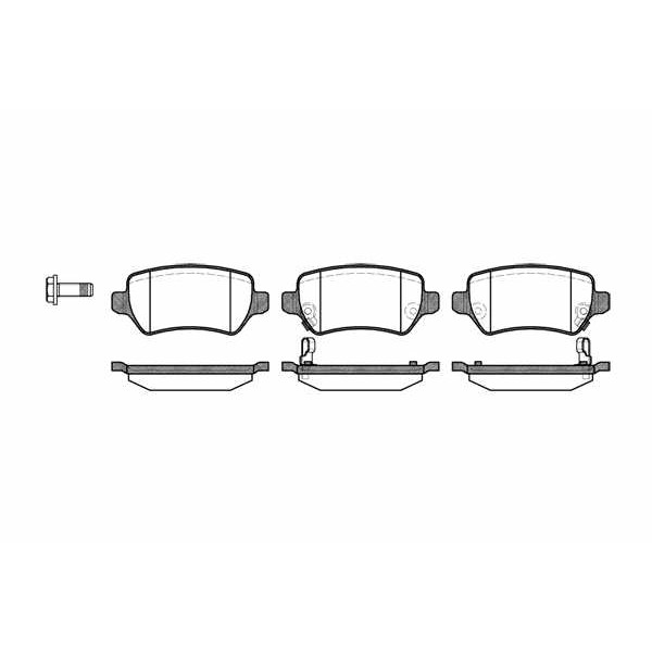 Слика на плочки REMSA 0957.02 за Opel Zafira (A05) 1.6 CNG - 94 коњи Бензин/Метан (CNG)