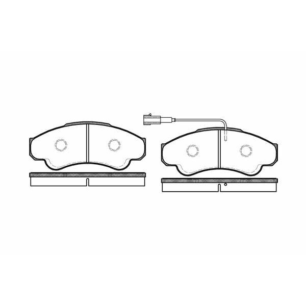 Слика на плочки REMSA 0959.01 за Citroen Relay Platform 244 2.8 HDi - 146 коњи дизел