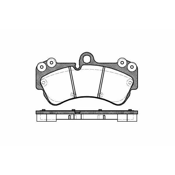 Слика на плочки REMSA 0994.00 за Porsche Cayenne (955, 9PA) 3.0 TDI - 240 коњи дизел