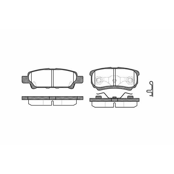 Слика на плочки REMSA 1051.02 за Mitsubishi Lancer Ex Saloon (CY-ZA) 2.0 - 155 коњи бензин