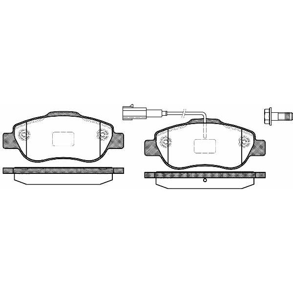 Слика на плочки REMSA 1100.11 за Citroen Nemo BOX AA 1.4 - 73 коњи бензин