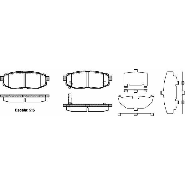 Слика на плочки REMSA 1228.01 за Subaru Outback (BM,BR) 3.6 - 249 коњи бензин